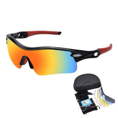 China Sports Glass PC Lens Sunglasses Sports Outdoor Cycling Protective Eyewear for sale