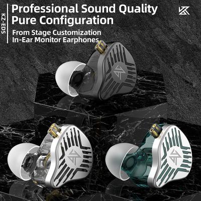 China Dual Real Magnetic Dynamic In-Ear Monitor Professional Sound Quality Earphone In-Ear Wired Dropshipping KZ EDS for sale