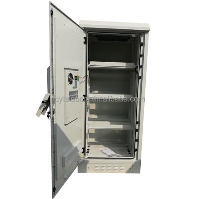 China Outdoor Double Layer Heat Insulation Structure 19inch Rack 32U Battery Cabinet for sale