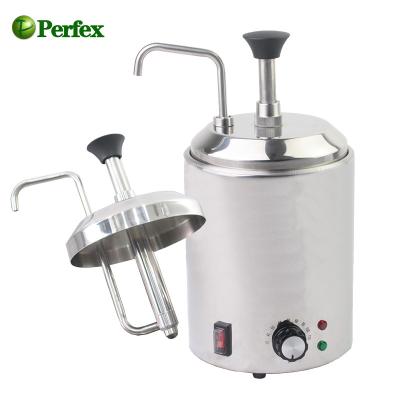 China Hotels Electric Cheese Machine Hot Chocolate Dispenser #304 Stainless Steel Pump Warmer for sale