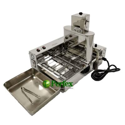 China 2019 Newest High Efficiency Perfex Donut Making Machine Automatic Donut Maker Automatic Donuts Frying Machine Automatic Donut Maker Machine Commercial for sale