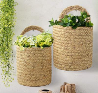 China Contemporary Rustic Style Hand & Woven Cotton Rope Storage Basket Home Decor Woven Basket for sale