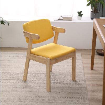 China Modern Comfortable Modern Solid Wood Computer Learning Writing Chair Living Room Cafe Dining Chair for sale