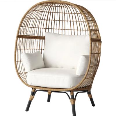 China Durable Outdoor Balcony Bird's Nest Leisure Rattan Sofa Garden Decoration Rattan Sofa Bed Simple Garden Egg Chair for sale