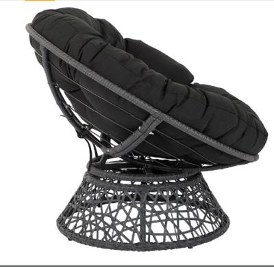 China Contemporary Hot Selling Outdoor Garden Furniture Round Rattan Cradle Cushion Hanging Chair for sale