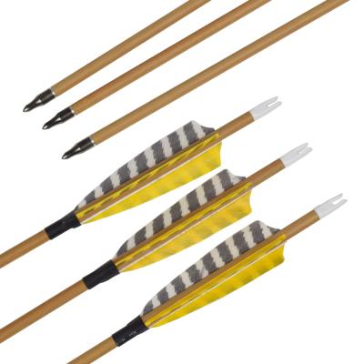 China Outdoor SHOOTING Archery Recurve Tradition Archery Hunting Using Turkey Feather Carbon Arrow for sale