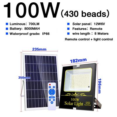 China High Illumination Die Casting IP65 LED Floodlight 20w 50w 60w 100w 200w 300w 400w Aluminum Waterproof Outdoor Solar Flood Light for sale