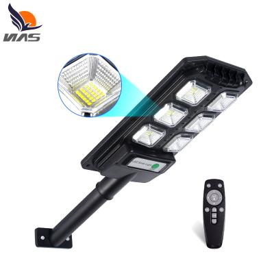 China High Lumen IP65 Waterproof Energy Saving ABS Outdoor 50w 100w 150w 200w 300w 600w All In One Led Solar Street Light for sale