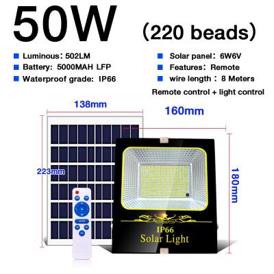 China NEW High Illumination Solar Powered Solar Led Floodlight 60W 100W 200W 300W High Lumen for sale