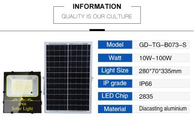 China High Illumination Solar Spotlight 100W 200W 300W Outdoor Landscape Security Sports Lights for sale