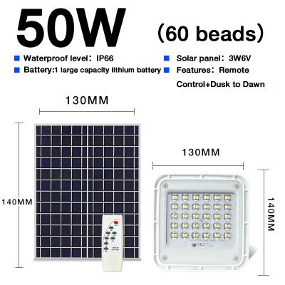 China Newest Outdoor Solar Panels NAAISI Solar Power LED Solar Light Flood Light With Remote Control for sale