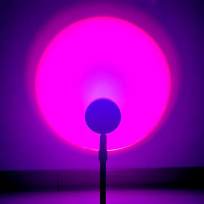 China 2021 new arrivals LED modern projection RGB color sunset light photography rainbow sunset colorful floor lamp for sale