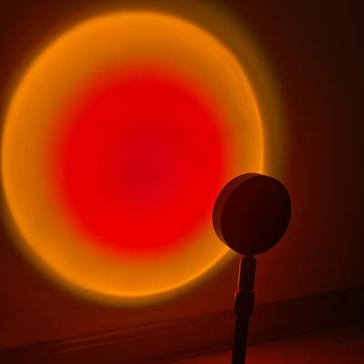 China Wholesale Modern Nordic Sunset Rotation LED Floor Lamp 180 Degree Colorful Rainbow Spotlight Light For Photography for sale