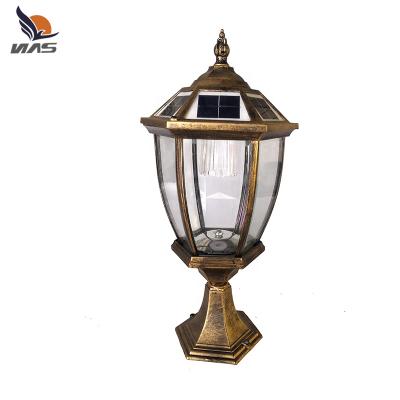 China Outdoor High Quality Garden Vintage Cast Aluminum Pillar Lights Lamp Post Decoration Led Garden Light for sale