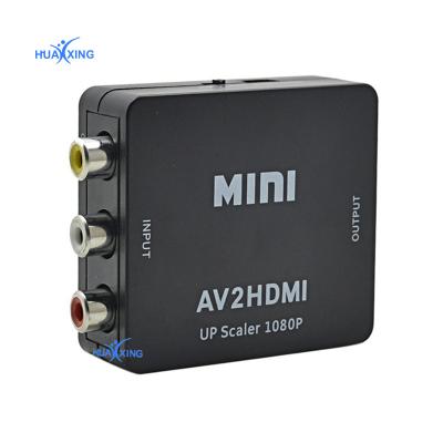 China Plug and play HD 1080P composite AV to HDMI converter av2hd adapter with scaler for sale