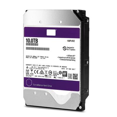 China Purple Hdd Surveillance 10TB Hard Disk Drive - 5400 RPM Class SATA 6Gb/s 64MB Cache 3.5 Inch for sale