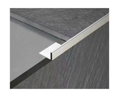 China Price Decoration 304 Stainless Steel Tile Trimmings Modern Edge Floor Tile Ceramic Flat Bar Strip for sale