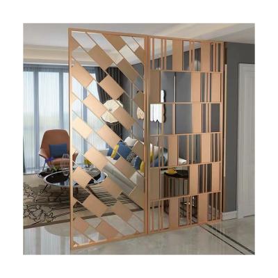 China New Circle Pattern Decorative Classic/Postmodern Custom Room Dividers and Room Dividers Stainless Steel Screen for sale