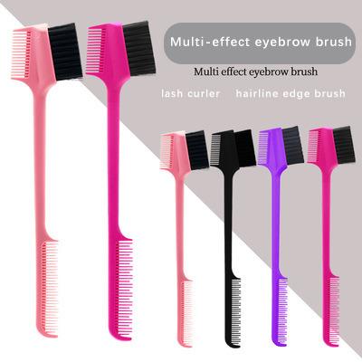 China Nondisposable Three Heads Edge Custom Control Brushes Edge Control With Custom Brush Edge Brush Logo for sale