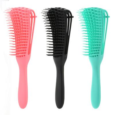 China Salon Amazon Hot Selling Logo Curly Detangling Hair Brush Custom Made For Natural Hair for sale