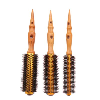 China High Level Round Popular Professional Salon Brush Wooden Round Hair Curling Round Comb for sale