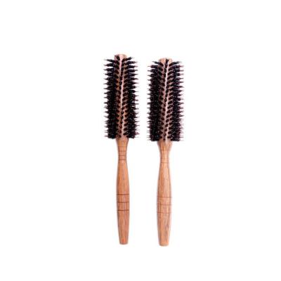 China Factory Directly Supply Round Hair Brush Round Professional Wooden Handle Babershop for sale