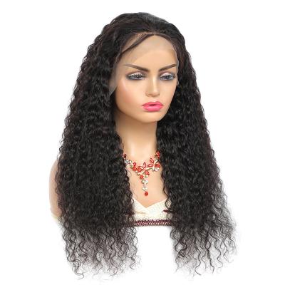 China High Quality Water Wave Cuticle Aligned 100% Virgin Human Hair Wig Headband Natural Hair Wig For Women Wigs Lace Up Hair for sale