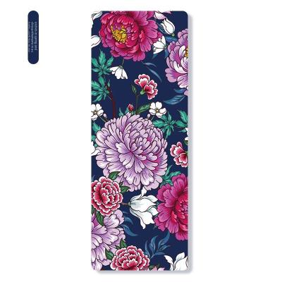 China 2021 New Print UV Printing Custom Made Professional Warm Wholesale Non Slip Non Slip Eco Friendly Absorption And Slip Yoga Workout Fitness Pilates Mat for sale