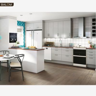 China BALOM Modern Acrylic Kitchen Furniture Kitchen Island Base Cabinet With Galley for sale