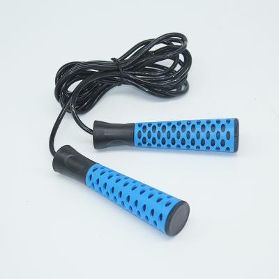 China Portable Sell Well New Type Gridding Blue Body Exercises Gear Unisex Customized Jump Ropes for sale