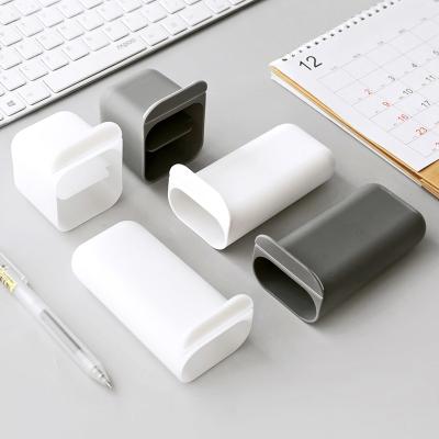 China Plastic Desktop Pen Holder Computer Monitor Stand Pen Holder Desktop Pen Monitor Storage Box for sale