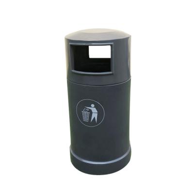 China Without Lid Outdoor Fiberglass Trash Can Recycling Bin Factory Price Trash Can for sale