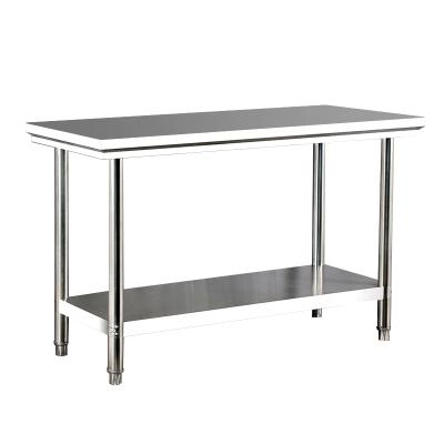 China Restaurant top selling stainless steel commercial worktable kitchen equipment removable dining workbench for sale