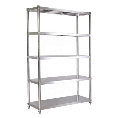 China European Modern Design and American Top Selling Kitchen Steel Goods Shelves Kitchen Storage Rack Shelf Stainless Steel Shelf with Wheels for sale