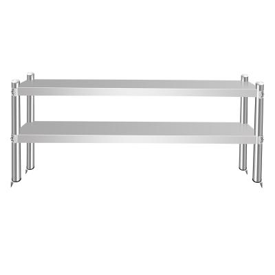 China Modern desgin 2/3 layer stainless steel kitchen equipment work table shelf stainless steel shelf on the table for sale