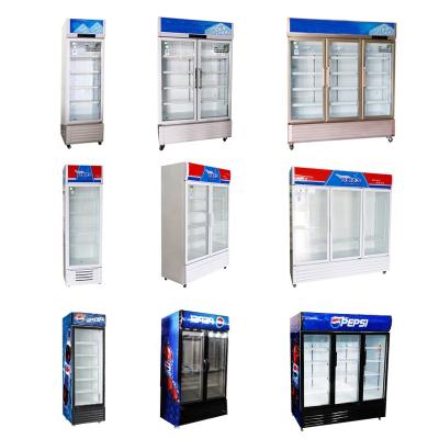 China High quality and cheap price commercial upright cooler door refrigerator display vertical glass refrigerator for sale