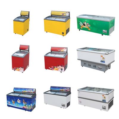 China High quality and cheap price green health supermarket refrigeration equipment island refrigerator ice cream refrigerator equipment for sale