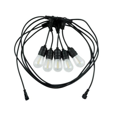 China Outdoor Waterproof Garden Commercial Led String Light With S14 5M 10m 20M Bulbs For Holiday Garden Patio Christmas Decoration for sale