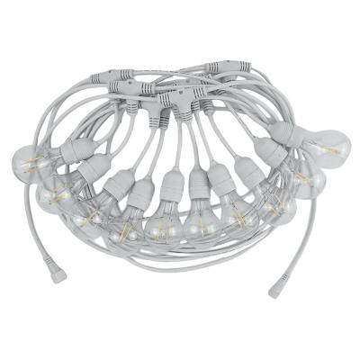 China Outdoor Waterproof Garden 100M Led String Light with 2W/4W A60 Plastic Clear Bulbs for Christmas Holiday Decoration for sale