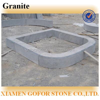 China exterior driveway curb stone, gray granite curb stone, natural stone curb for sale