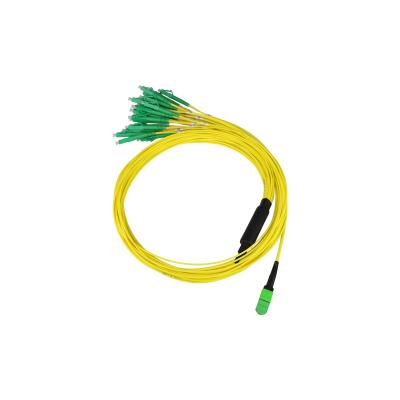 China SENKO, LSZH 12F, Type B, Pre-terminated MPO to LC Harness Patch Cords for sale