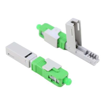 中国 Alligator clip, front bar wedge, SM, 52mm, for drop cable, vertical input, SC/APC Field Assembly Optical Connector 販売のため