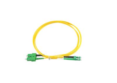 China LC APC To SC APC G.657A2 Duplex Fiber Optic Patch Cords for sale