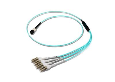 China Data Center 8 Core 2.0MM MPO MTP Harness Cable OM3 for sale