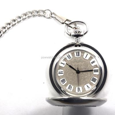 China Modern Fashion Design Casual Pocket Watch Hand Watches PSW Modern Silver Customer's Logo Alloy Stainless Steel for sale