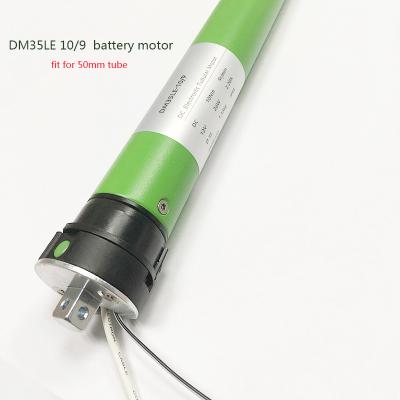 China 1pc MOQ DM35LE Battery Motor 12V Tubular Motor Max Load 24kg for 50mm Tube Roller Shade Curtain Shutter DM35LE Battery Motor for sale