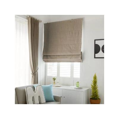 China Modern New Arrival 1PC MOQ And App Control Roman Blinds Windows Roman Curtains Outdoor Luxury Auto Electric Cordless Smart Window for sale