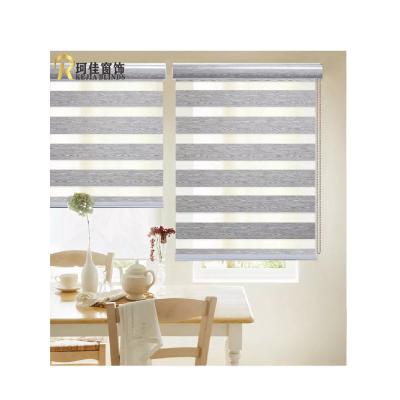 China Modern Blackout Zebra Shades Day And Night Blinding Tail Height Customized For Window for sale