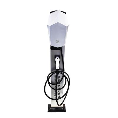 China New Design Manufacturer Ev Charger 32a 1 Phase Pile 7kw Ev Charging Station Level 2 Charging Type - 2 AC Electric Vehicle Car Charger for sale