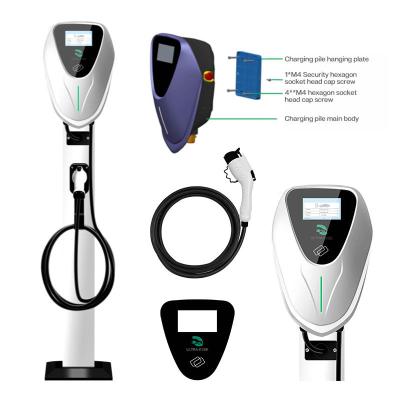 China New Design Wall Mounted Electric Three Phase Car Charger Station Manufacturers 22kw Ev Charger Type - 2 Ip54 Battery 32a AC Ev Charging Charger for sale